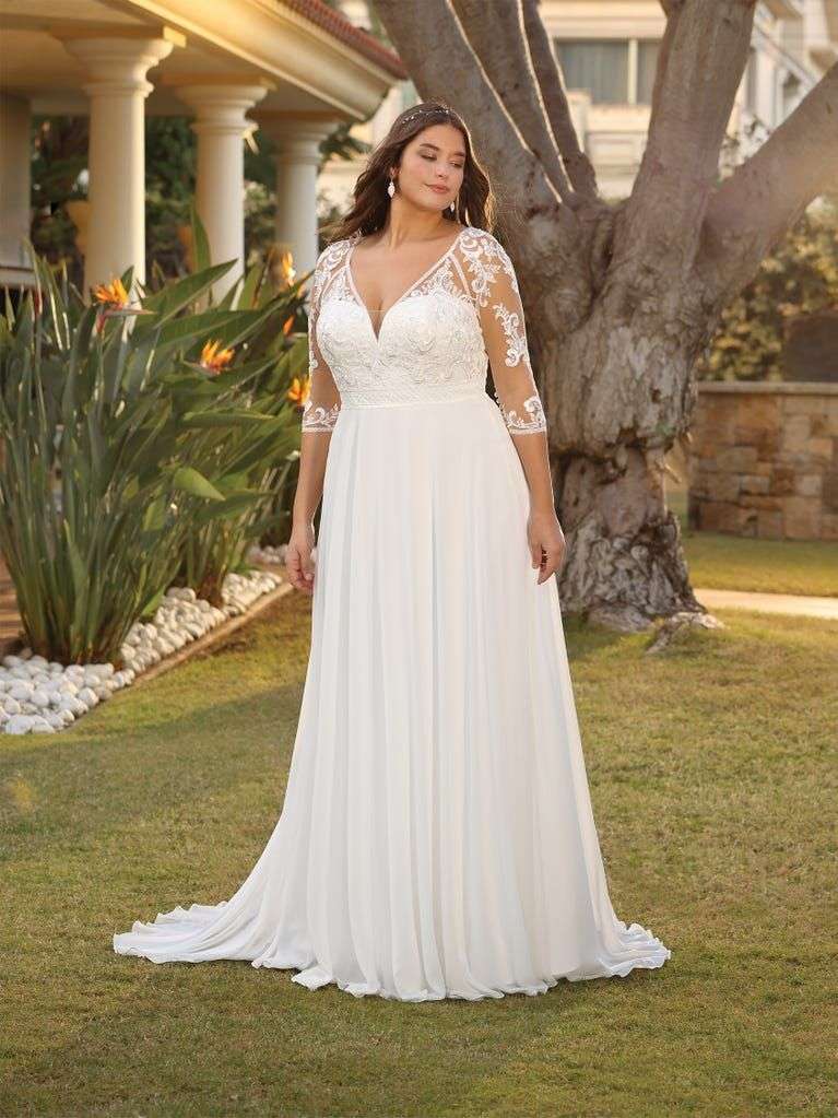Vestido talla plus elegante Bogotá