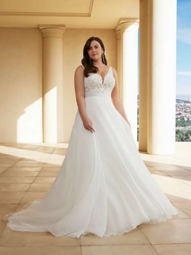 Vestido novia talla plus alquiler