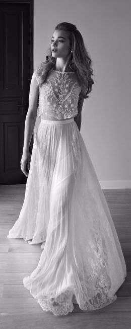 Vestido de novia moderno vanguardista - Paola Dimaya Bogotá